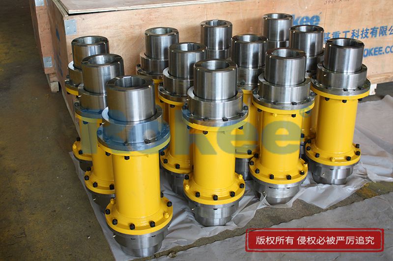 Crown Gear Coupling With Intermediate Shaft