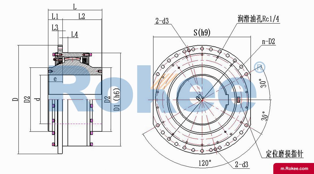 RWC Ball & Drum Gear Drum Coupling