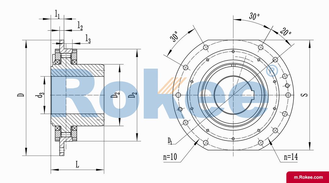 WJA Spherical Roller Drum Coupling