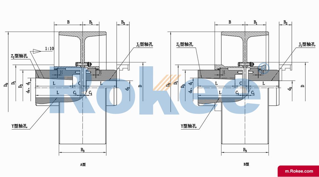 NGCL Drum Gear Coupling With Brake Wheel