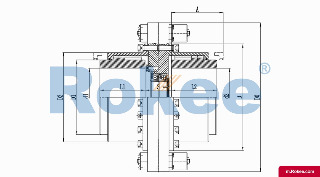 RODM Torsion Protection Drum Gear Coupling