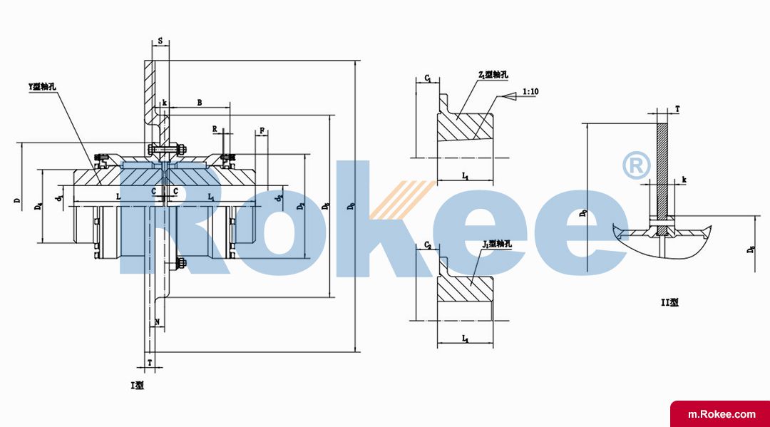 WGP Drum Gear Coupling With Brake Discs