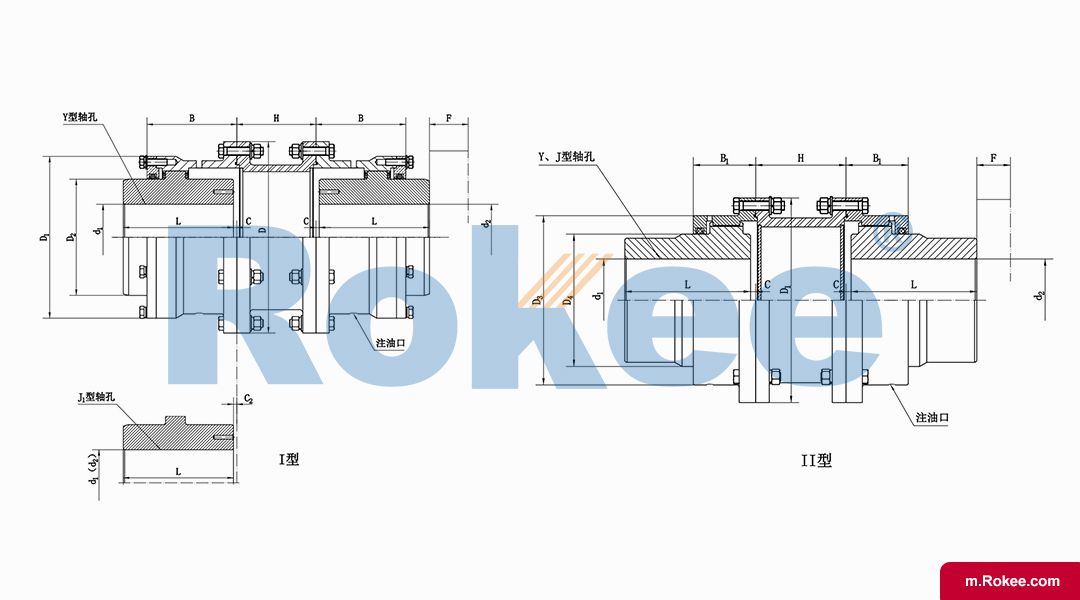 WGT Drum Gear Coupling With Indirect Tube