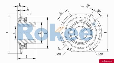 WJA Brake Drum Couplings,WJA Spherical Roller Drum Coupling